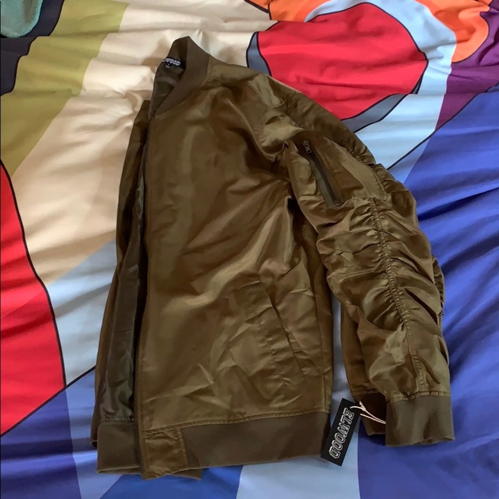 Brand New w/Tags Olive Green Elwood Bomber Jacket
